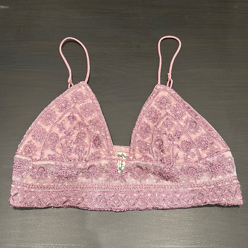 Free People Embroidered Bralette